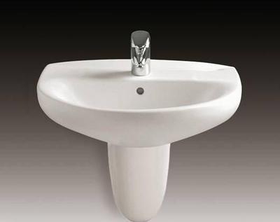 乐家卫浴米兰系列半柱洗脸盆3-27452.0产品价格_图片_报价_新浪家居网